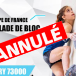 La Coupe de France de bloc de Chambéry annulée !