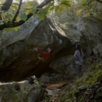 Hugo Parmentier en forme à Bleau avec deux 8B+ dans la journée