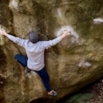 Léo Favot enchaîne un classique de Bleau !