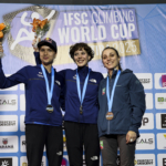 Naïlé Meignan décroche sa première médaille d’or sur la coupe du monde de bloc de Curitiba. Oriane Bertone en argent !