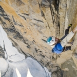 Première ascension en solo auto-assuré de la voie Petit (450m, 8b) pour Siebe Vanhee !