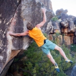 Michael Piccolruaz réussit le flash de « Shakey Warrior » 8B+ à Rocklands